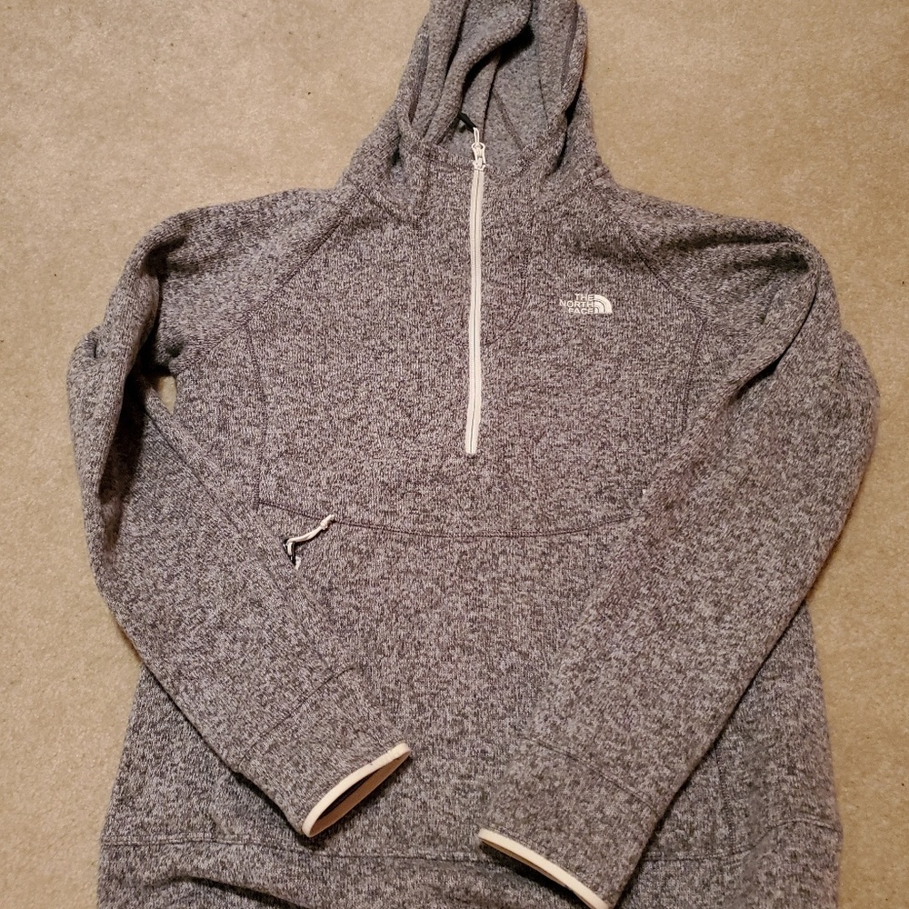 Great condition gray North Face fleece hoodie